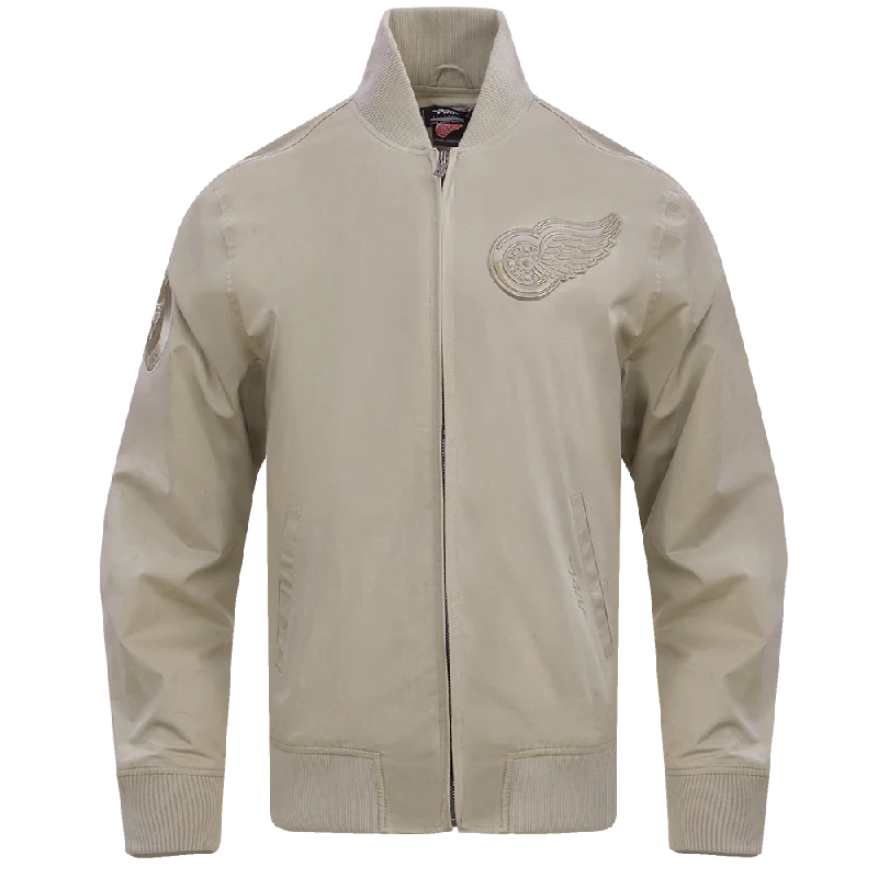 Reduced Price NHL DETROIT RED WINGS NEUTRAL TWILL JACKET (TAUPE)