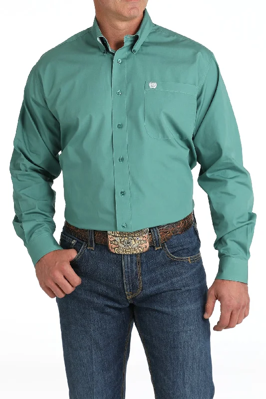 CINCH GREEN SOLID LONG SLEEVE SHIRT