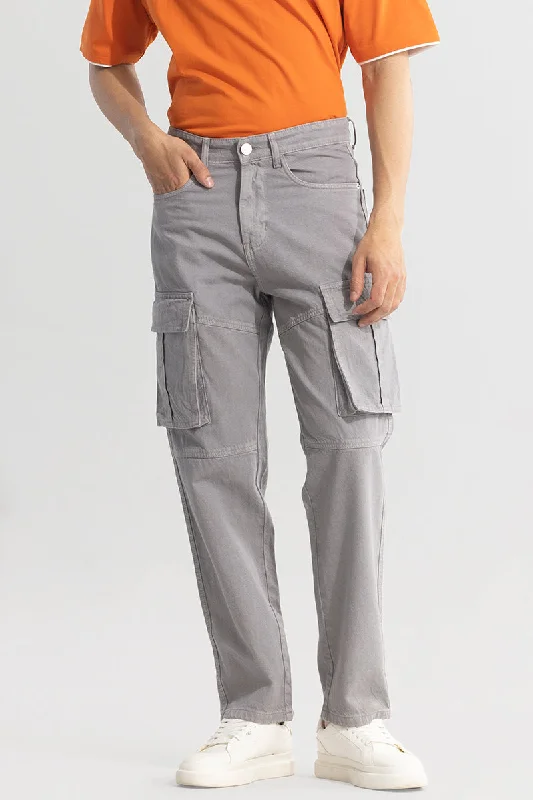 Super Sale Adventure-Ready Grey Cargo Jeans