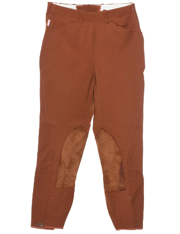 YEAR-End Clearance Brown Made In The USA Riding Trousers - W26 L24