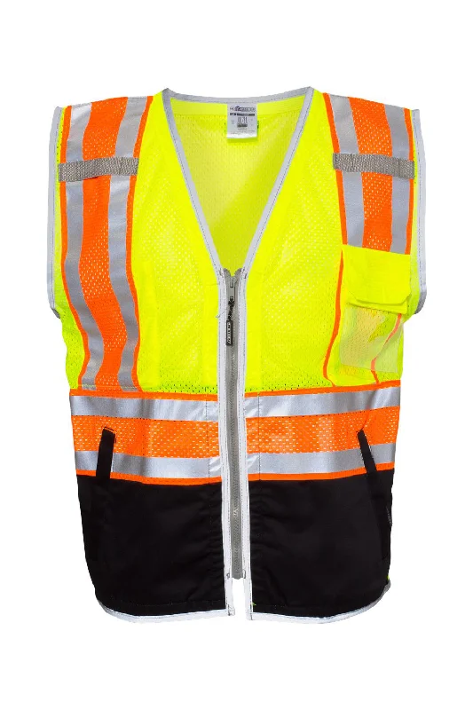 New Arrival Kishigo Mens Premium Brilliant Series Ultimate Reflective Vest - Lime Green - Closeout