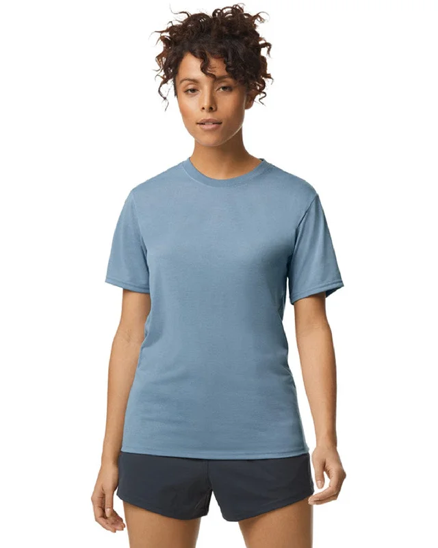 Act Now Gildan 4.5 oz. Performance T-Shirt | Stone Blue