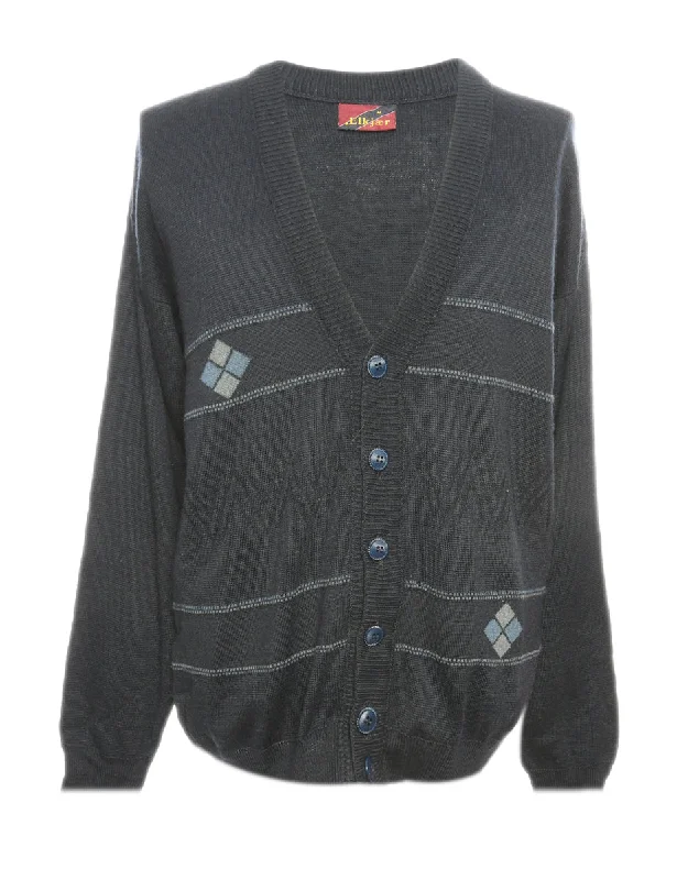 Weekend Savings Delight Blue Long Sleeved Cardigan - M