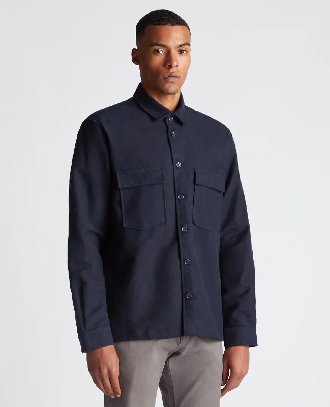 Weekend Deals to Make You Smile Regular Fit Heavyweight Cotton Overshirt