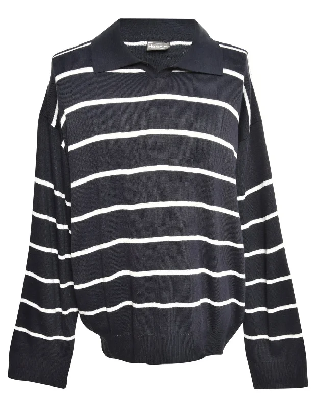 Weekend Bargains to Sizzle Blue Striped Jumper - M