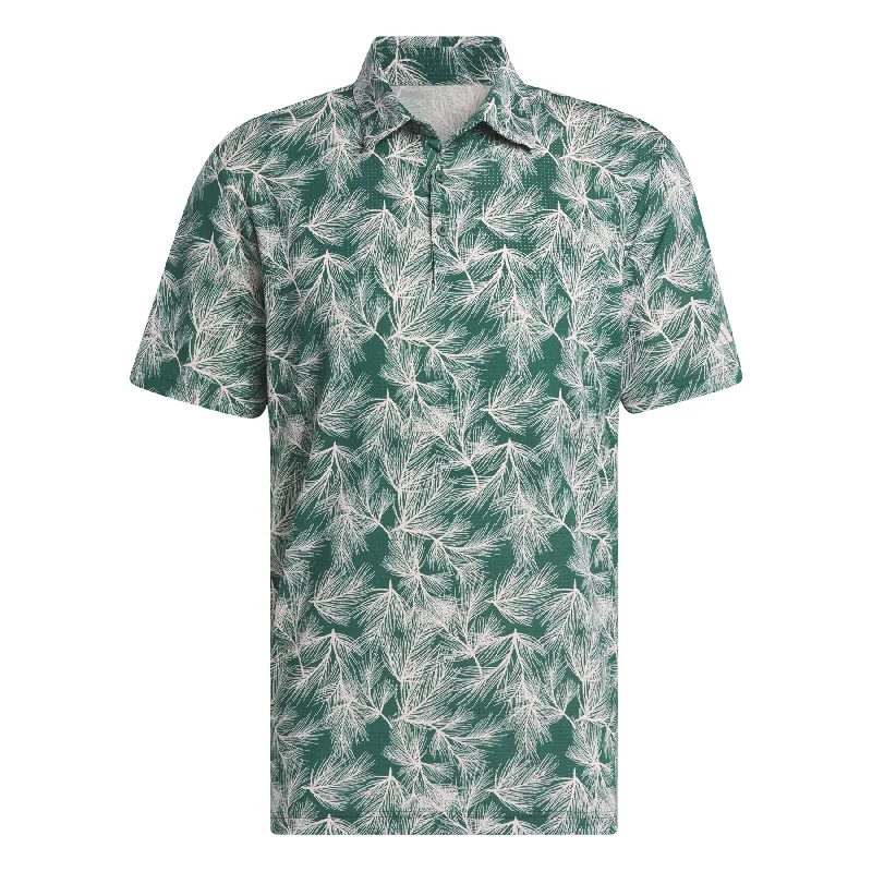 Ultimate365 Mesh Print Polo Green/Pink - AW24