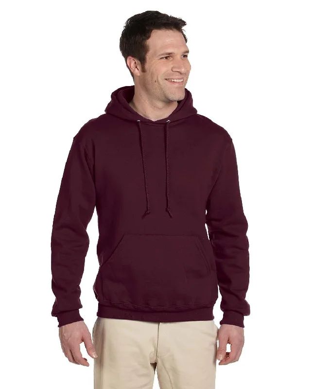 Grand Opening Sale Jerzees SuperSweats Hooded Pullover Sweatshirt | Maroon