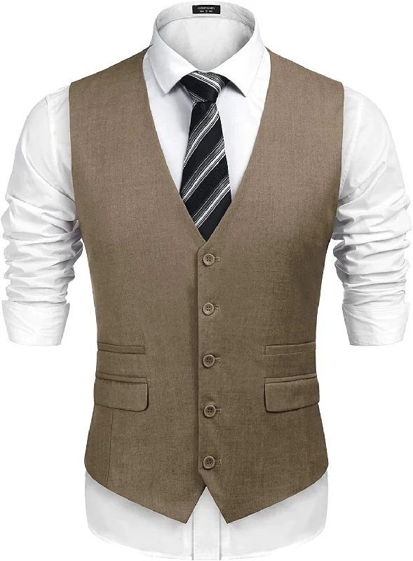 Best Deals Slim Fit Business Suit Vest (US Only)
