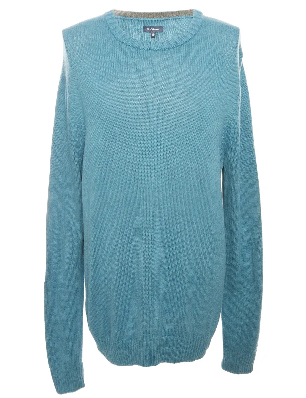 Weekend Shopping Bliss Blue Croft & Barrow Jumper - L