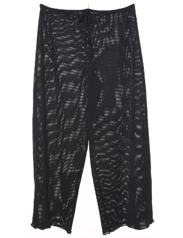 Warehouse Sale Black Sheer Trousers - W30 L26