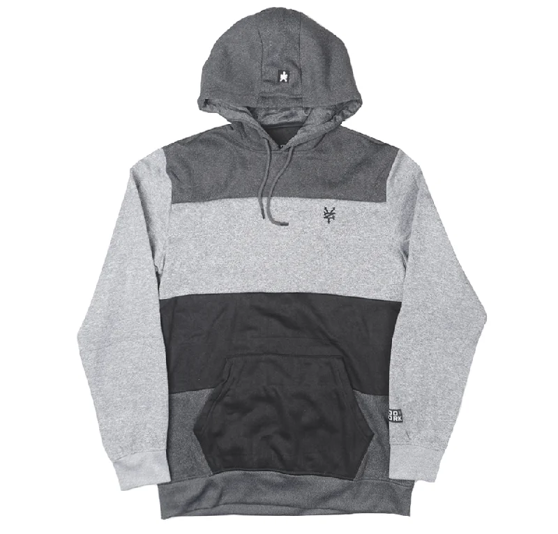 YEAR-End Sale ZOO YORK PANEL HOODIE GREY MARLED - ZY30H32