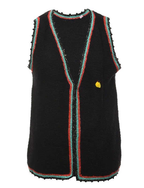 Special Discount Black Sweater Vest - L
