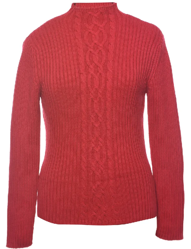 Quick Deals Cable Knit Jumper - M
