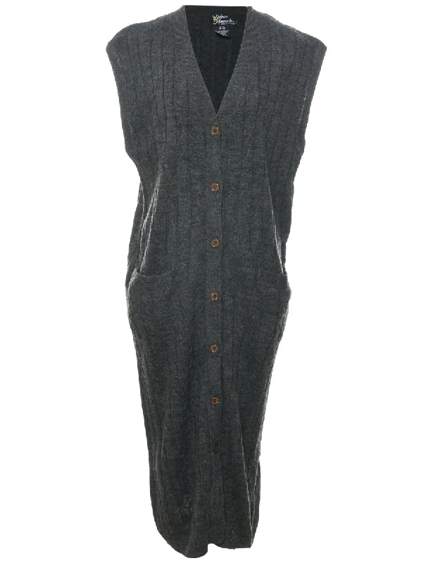 Unmissable Sale Button Front Cardigan Dress - L