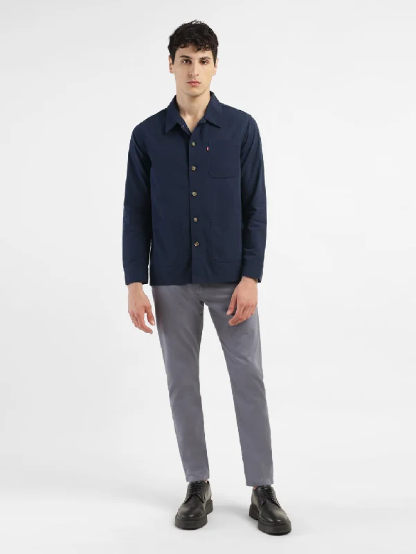 Weekend Savings Bonanza Men's Solid Full Sleeve Shacket