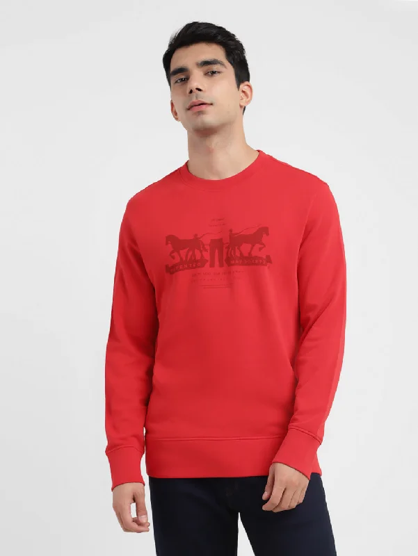 Low Cost Men's Brand Logo Crew Neck Sweatshirt