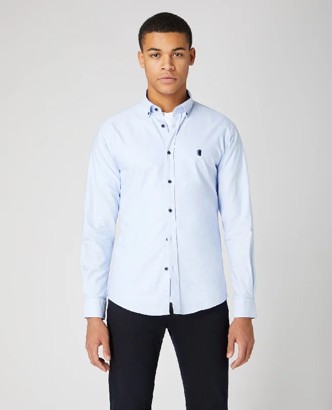 Weekend Bargains Just for You Tapered Fit Oxford Cotton Shirt