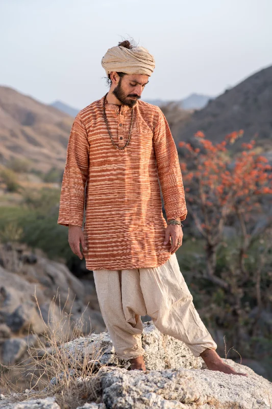 Huge Savings Traditional Long Kurta »» Handwoven Khadi Cotton