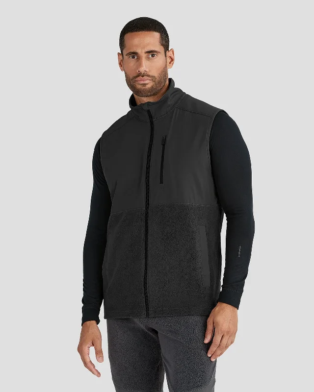 Don't Delay Men’s C-Suite Mammoth Sherpa Fleece Full-Zip Vest