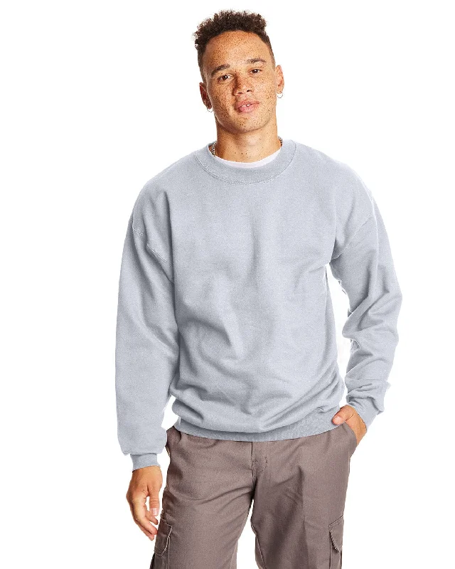 Hanes Ultimate Cotton Crewneck Sweatshirt | Ash