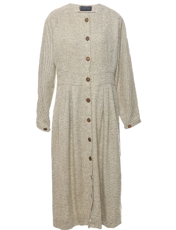 Crazy Deals Button Front Dress - L