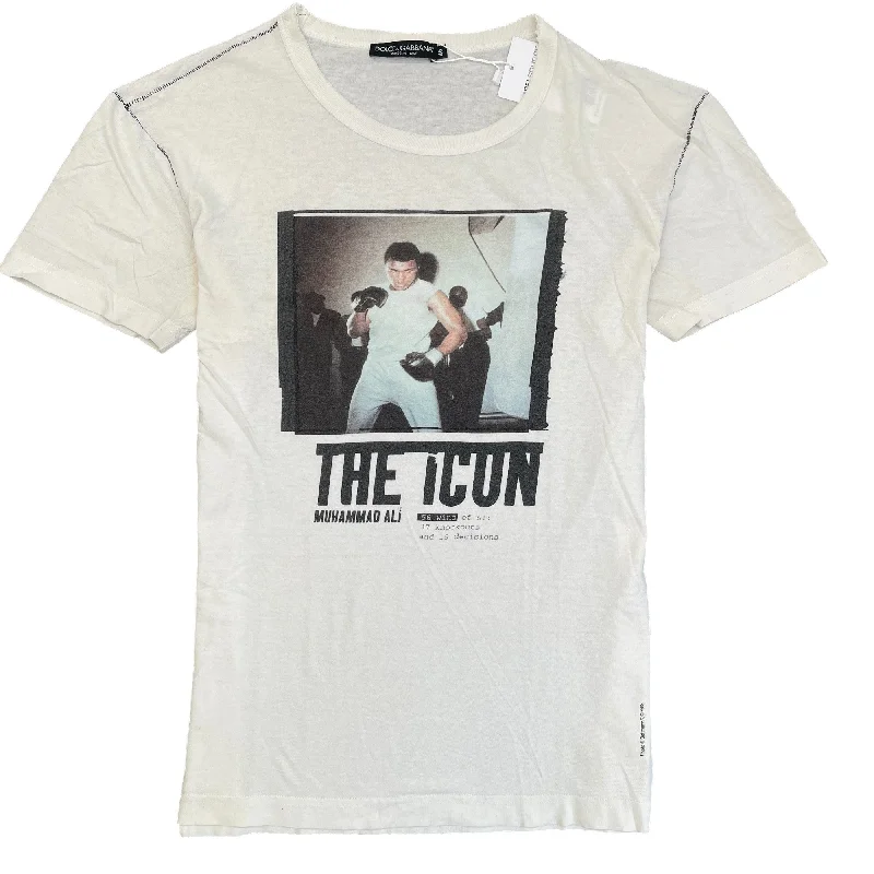 Limited Supply Men's Muhammed Ali T-Shirt White Size IT 46 / UK S