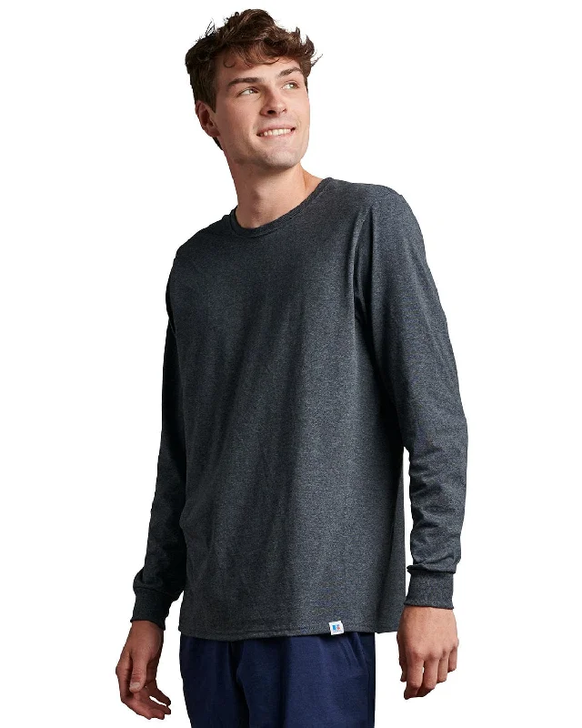 Weekend Special Russell Athletic Unisex Essential Performance Long-Sleeve T-Shirt | Black Heather