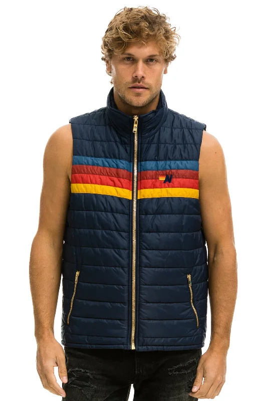 Instant Savings MEN'S 4 STRIPE VEST - NAVY