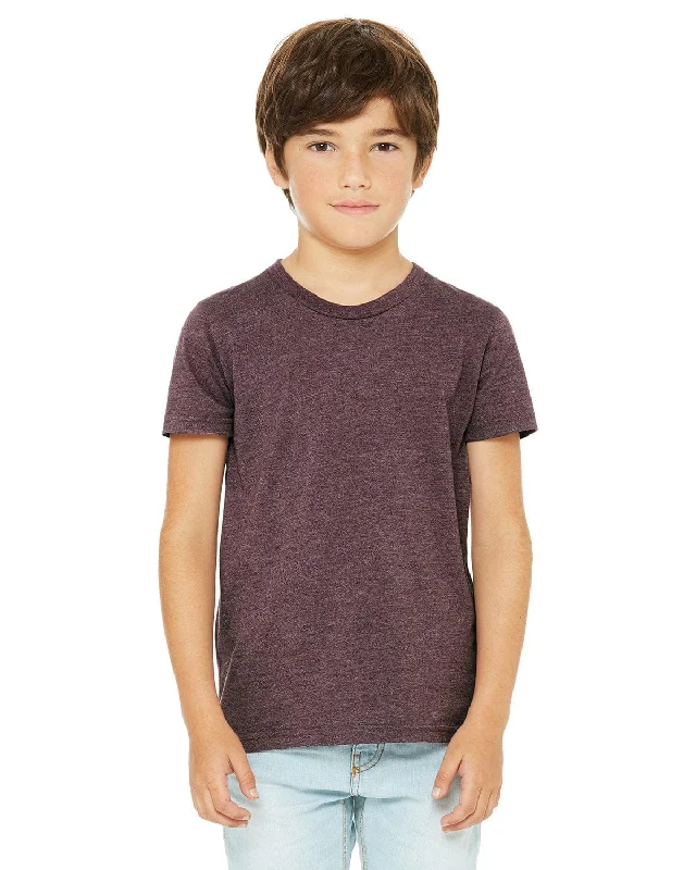 Price Slash Bella+Canvas Youth Short Sleeve T-Shirt | Heather Maroon