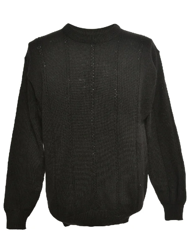 Epic Deals Black Long Sleeved Jumper - M