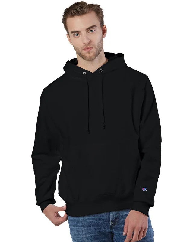 Champion Reverse Weave Hooded Sweatshirt | Black