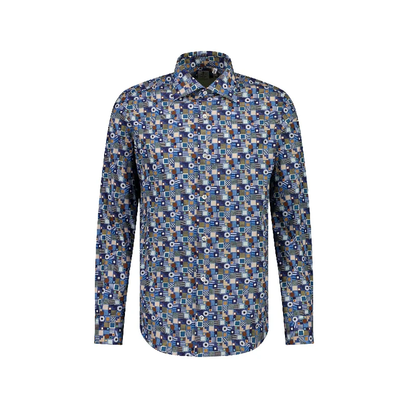 Weekend Bargains to Grab Cordone Flowerwear Style Shirt in BLUE PRINT