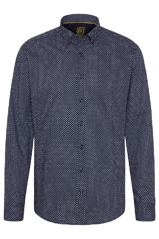 BUGATTI MENS Casual Shirt NAVY