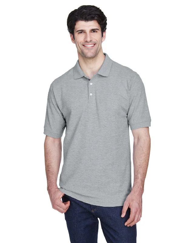 Unwind with Weekend Discounts Devon & Jones Fine Pima Pique Polo Shirt | Grey Heather