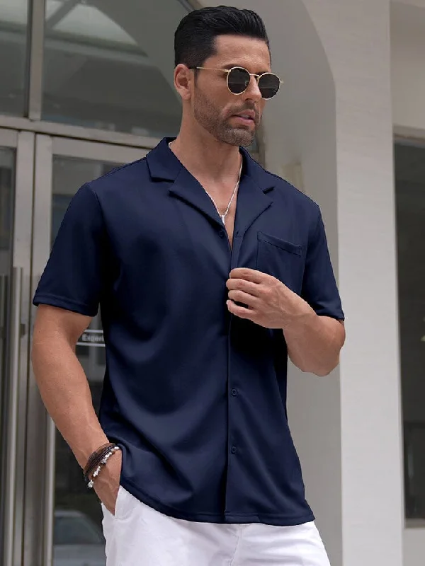 Exclusive Online Offer Leisure Wrinkle Free Cuban Shirt (US Only)