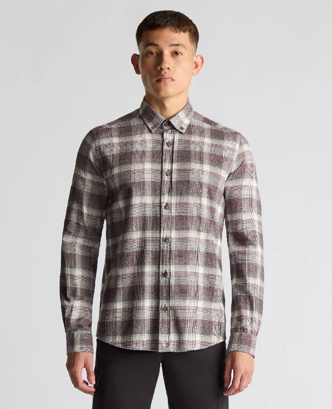 Major Deal Slim Fit Checked Brushed Cotton Shirt