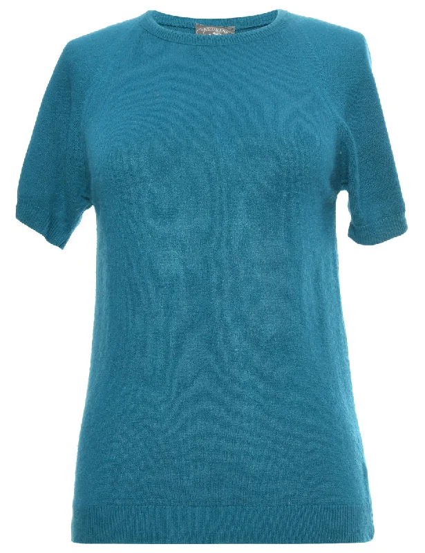 Weekend Savings Fiesta Blue Round Neck Jumper - L