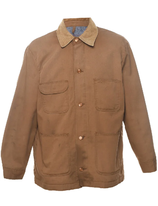 Flash Sale Brown Workwear Jacket - L