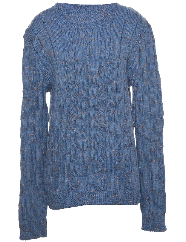 Great Bargain Cable Knit Jumper - L
