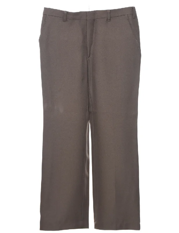 Amazing Deals Brown Classic Trousers - W34 L29