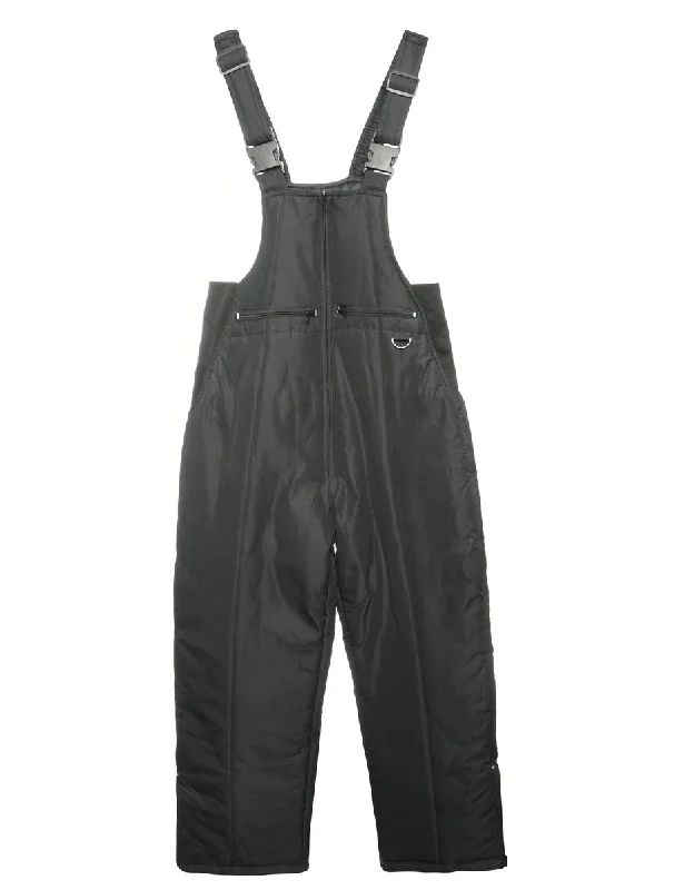 Sale Alert Black Zip Front Salopettes - S