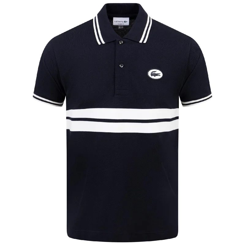 Daily Specials Classic Fit Organic Cotton Circle Badge Polo Black - SS24