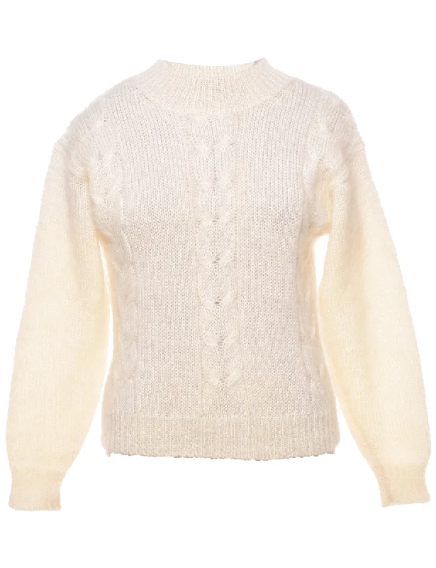 Price Slash Cable Knit Jumper - M
