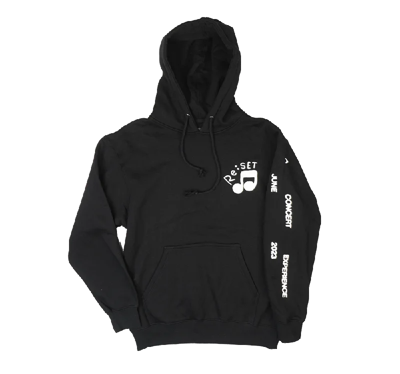 Exclusive Deal RE:SET MUSIC MAN HOODIE SWEATSHIRT BLACK