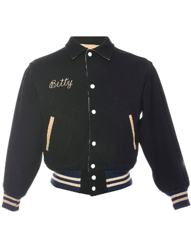 Midnight Sale Black Wool Jacket - M