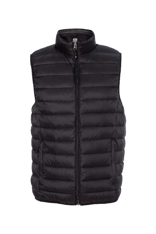 Savings Bonanza Weatherproof Mens 32 Degrees Packable Down Wind & Water Resistant Full Zip Vest - Black