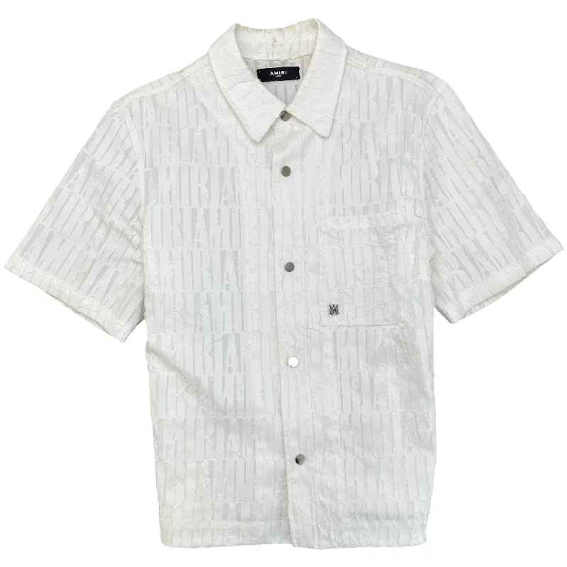 Weekend Flash Sale Men's Embroidered Logo OverShirt White Size L