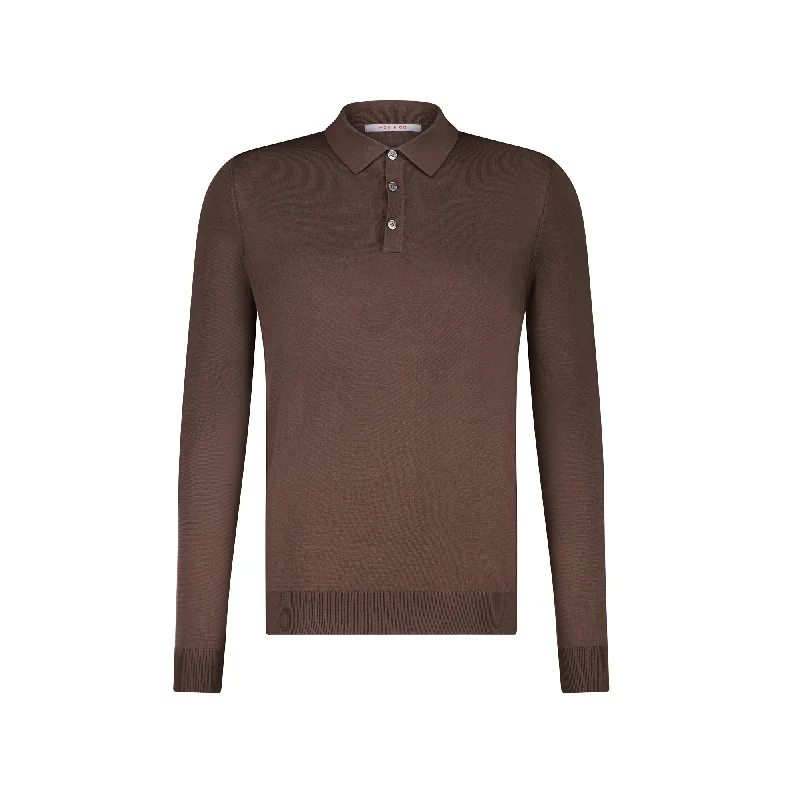 MCKINNON Buttoned Long Sleeve Shirt BROWN