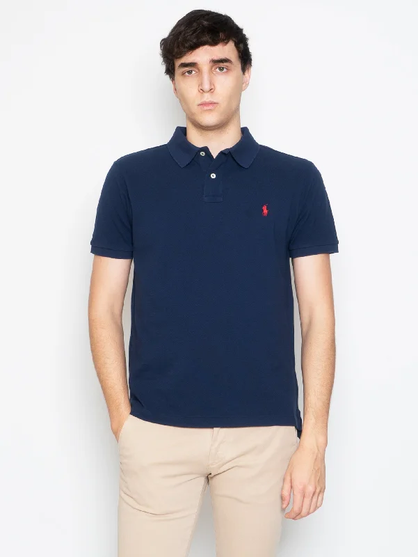 Quick Sale Polo in Piquè Slim Fit Blu