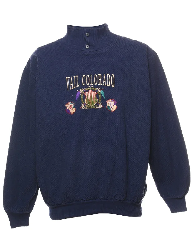 Huge Savings Vail Colorado Embroidered Sweatshirt - L